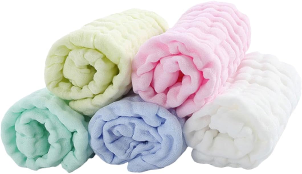 251102114829887_1 Beatifufu 5pcs Baby Towel Infant Washcloth Baby Saliva Towel Infant Face Towels Babywipes Baby Bath Towels Kids Bath Towels Baby Facial Towels Newborn Facial Towels Cotton Baby Facial Towels - Image 1